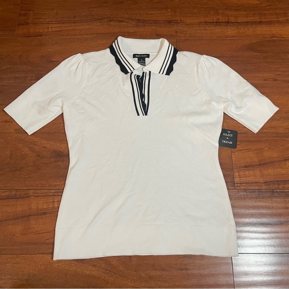 NWT WOMEN’S SELECT + TREND POLO SHIRT SZ MEDIUM M